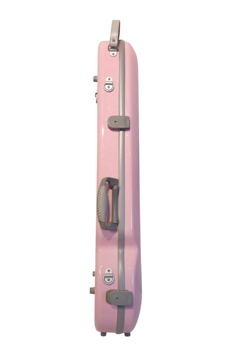Estuche Violín 4/4 Fibra de Carbono Rosado