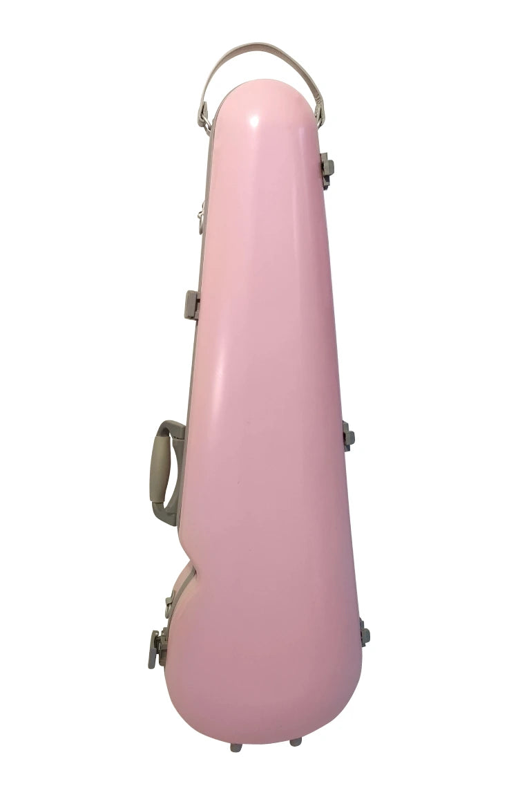 Estuche Violín 4/4 Fibra de Carbono Rosado