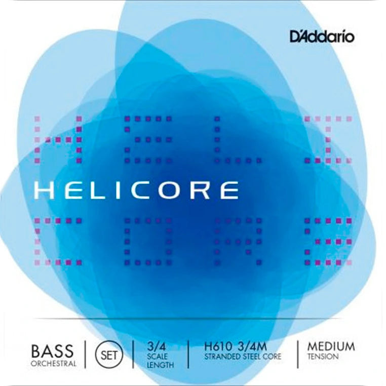 Set Cuerdas Contrabajo  D'Addario Helicore Orquesta