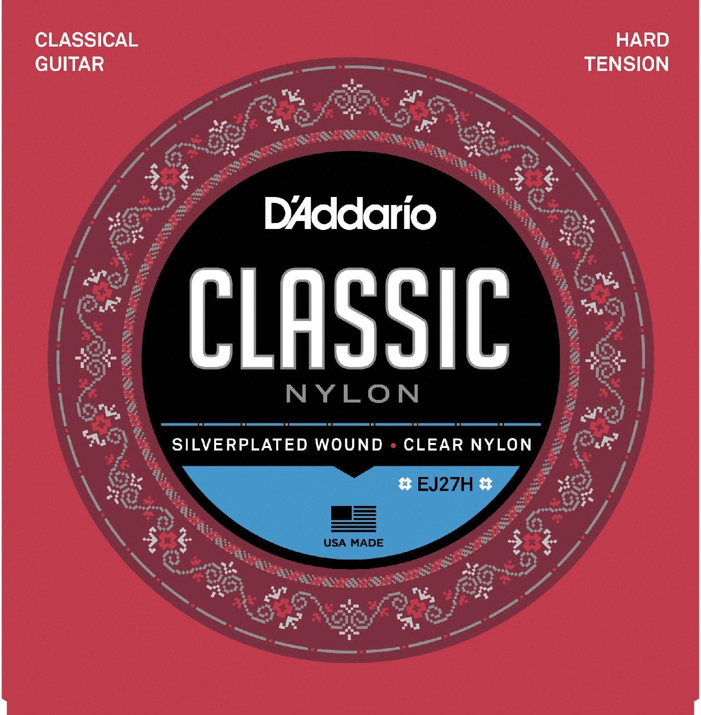 Set Cuerdas Nylon Guitarra Clásica D’Addario Ej27 H