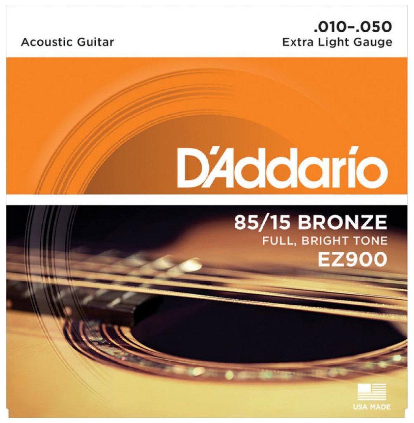 Set Cuerdas Bronce D’Addario Guitarra Acústica EZ900