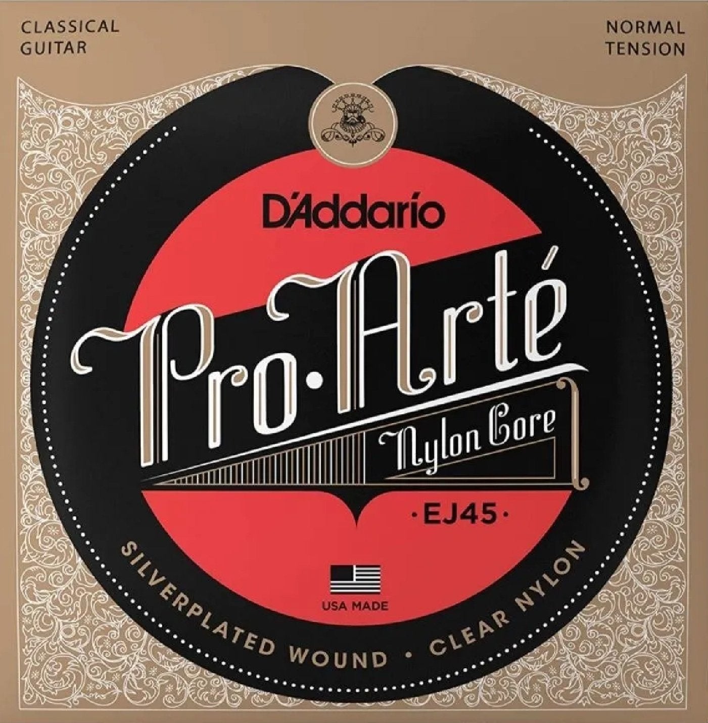 Set Cuerdas Nylon Guitarra Clásica D’Addario Ej45 N